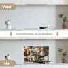 Kerst - Kerstboom - Winter - Binnen - Sneeuw keuken achterwand spatscherm klein -voor_na_NL