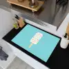 Ijsje - Stokje - Sprinkles - Lichtblauw Inductie beschemer met haakjes klein -sfeer1