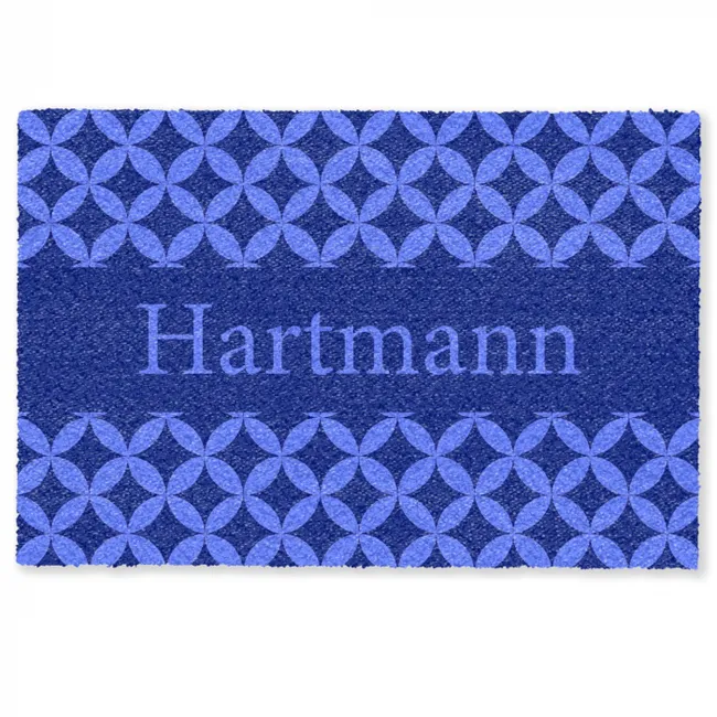Personalisierbare fußmatte - Familie - In - Muster - Kreise