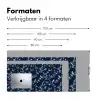Grafisch - Bloesemtak - Blauw Muismat XXL klein 681 -sfeer5