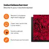 Zebra - Zwart - Roze - Neon Inductie beschermer vinyl 3mm klein 276 -zzzzzzz-td-ups