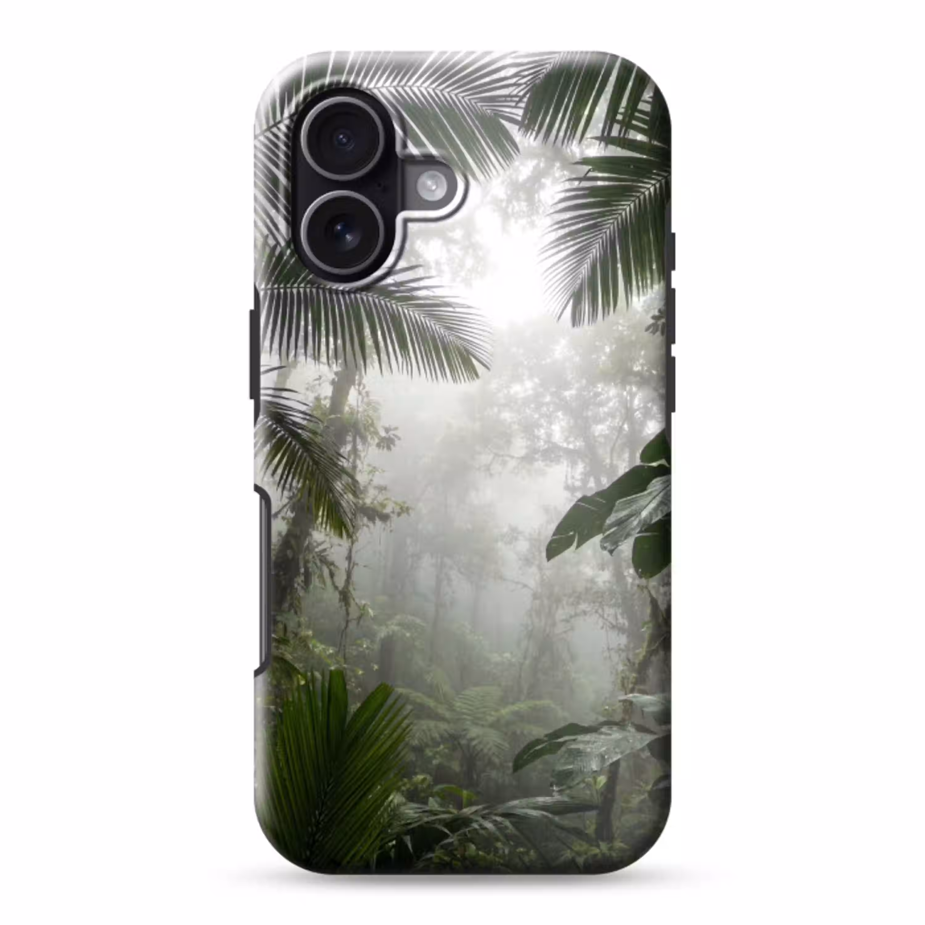 Natuur - Jungle - Mist - Groen - Bladeren Toughcase MagSafe Apple iPhone 17 klein -3d