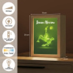 Voetbal - Groen - Omhaal Light Box met kabel (Kinderlampje) klein -USP_NL