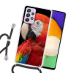 Ara - Portret - Rood Hoesje Samsung Galaxy A52 5G met koord klein -sfeer1