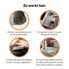 Siergras - Wind - Lichtbruin Inductie beschermer vinyl 3mm klein -zzzzzzz-td-werking