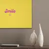 Smile - Geel - Roze PET vilt klein -sfeer6_closeup