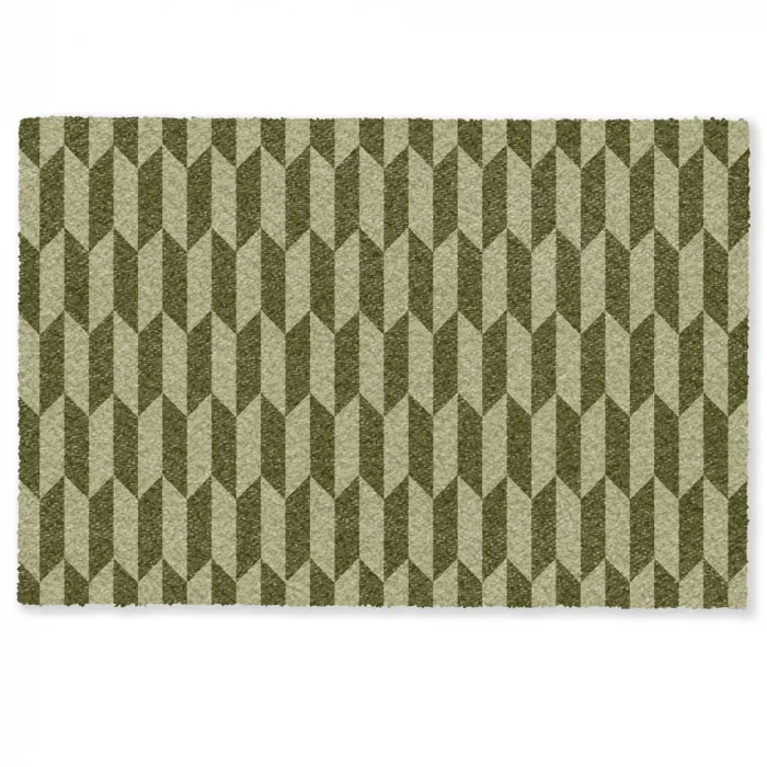 Patroon - Abstract - Groen - Vlakken Deurmat klein -zkaufland3d