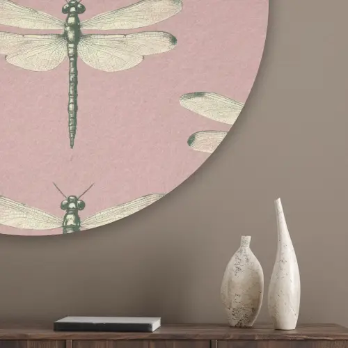 Lillibellen - Patroon - Roze Akoestische PET Vilt - Rond klein 838 -sfeer5_closeup