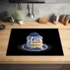 Pannenkoeken - Blauwe Bessen - Bord Inductie beschermer vinyl 3mm klein -sfeer5