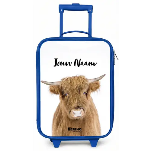 Halbe Hooglander Kinderkoffer - Blauw klein -zz3dotto