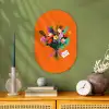 Kaartje - Boeket - Bloemen Wandcirkel Ovaal Forex klein -sfeer2
