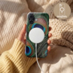Pauwenveren - Klassiek - Groen Toughcase MagSafe Apple iPhone 17 klein -USP_MagsafeV