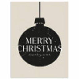 Kerstballen - Japandi - Christmas - Zwarte kerstballen poster papier klein -3d