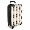 Verticale golven in crème tinten NBS - Handbagage koffer - Unisex middel -productfoto_3d