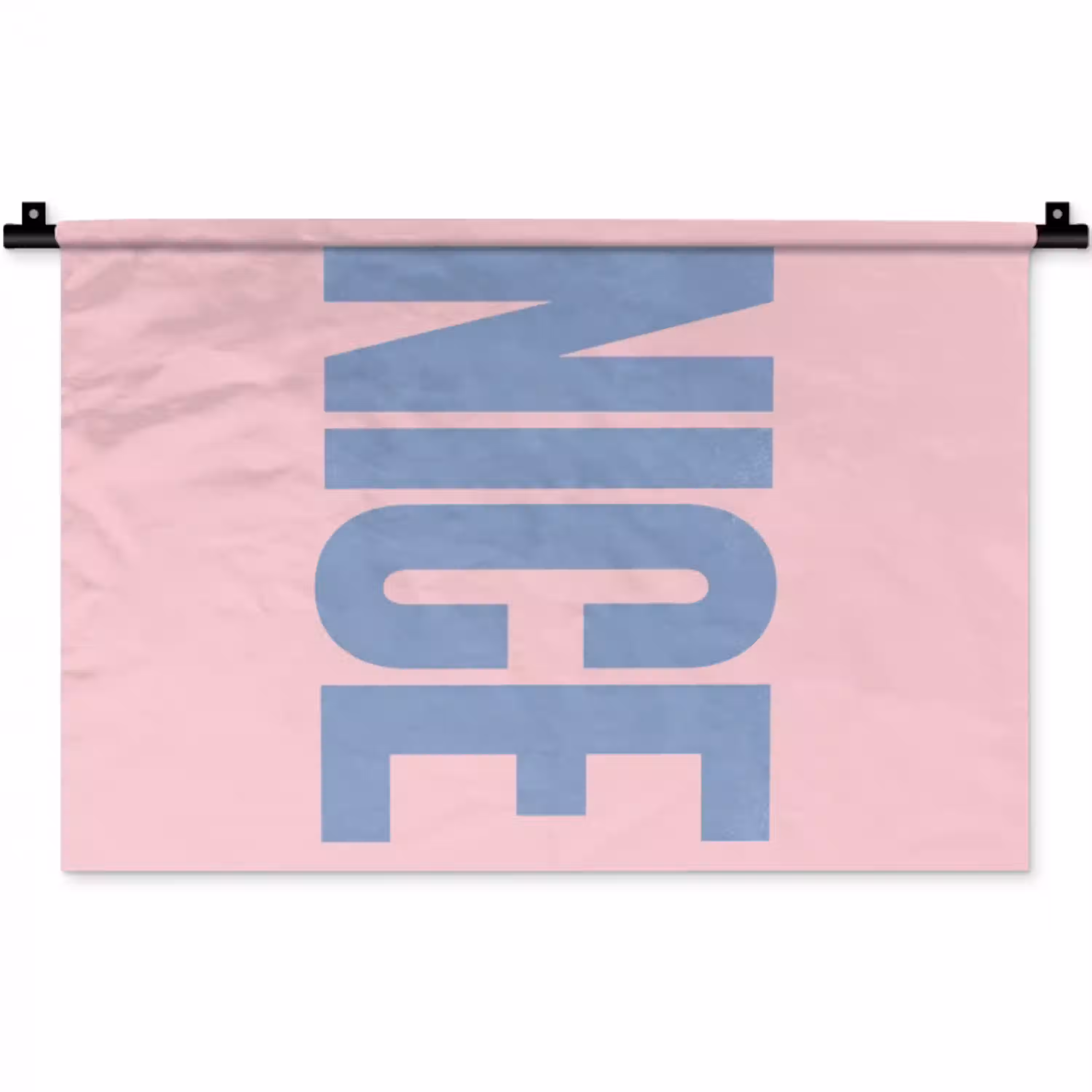 Nice - Paars - Roze Wandkleed katoen klein -zz3d