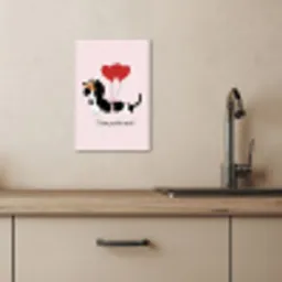 Hond - Teckel - Valentijn - Love KitchenYeah - Keuken - Canvas klein -sfeer2