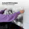 Krijger - Draak - Grijs Inductie beschemer met haakjes middel -ky-ophangen-nl
