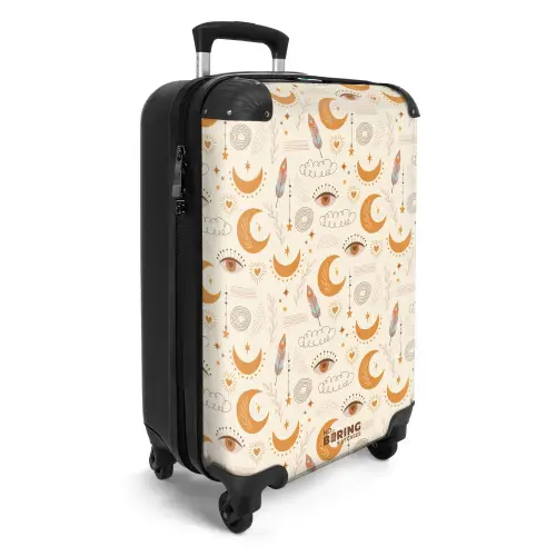 Boho - Maanpatroon NBS - Handbagage koffer - Kinderen Unisex middel -productfoto_3d