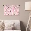 Terrazzo - Patroon - Roze Wandkleed katoen klein 269 -sfeer4