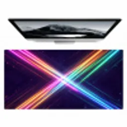 Kruisen - Lasterstralen - Neon Muismat XXL klein -zzz3d