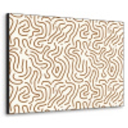 Minimalistisch - Patroon - Terracotta Textielframe zwart klein 947 -3d