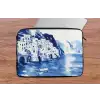 Dorp - Rotswand - Roeiboot - Water laptophoes neopreen klein -tafel