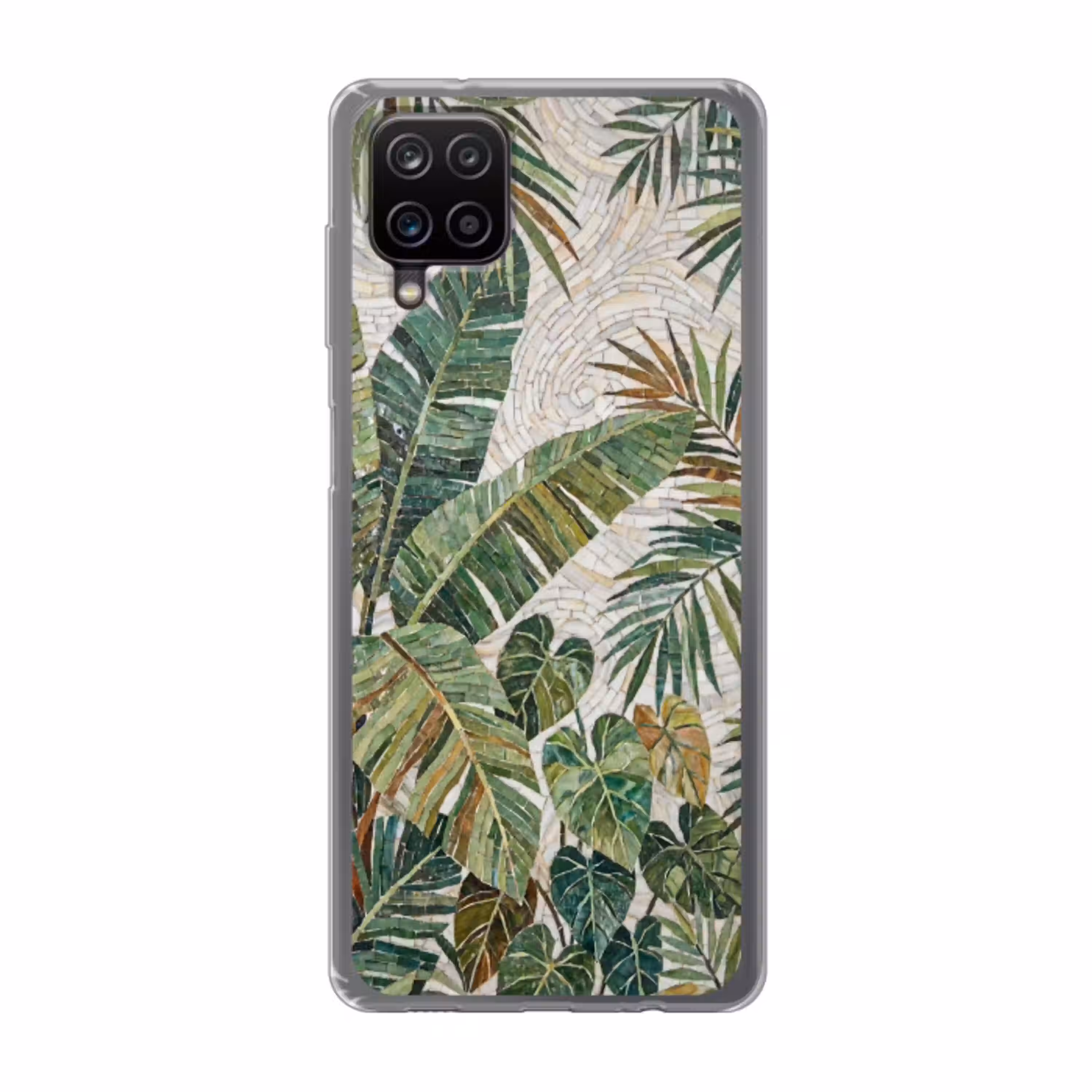 Planten - Tropisch - Mozaïek - Natuur - Groen Telefoonhoesje Samsung Galaxy A12 klein -3d