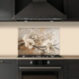 Bloemen - Natuur - Wit - Bloesem - Abstract keuken achterwand spatscherm klein -sfeer1
