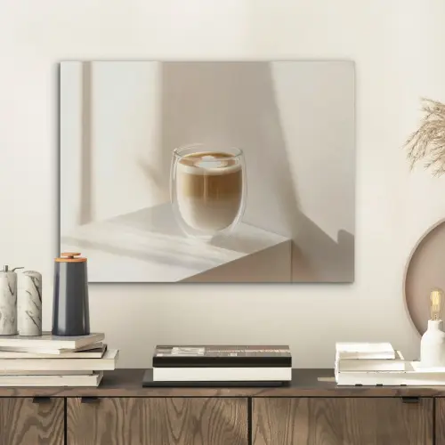 Mok - Latte - Minimalistisch - Schaduw PET vilt klein -sfeer1