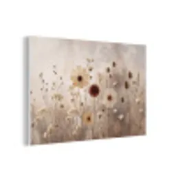 Wilde bloemen - Botanisch - Vintage - Natuur - Rustiek forex 5mm xxl -3d