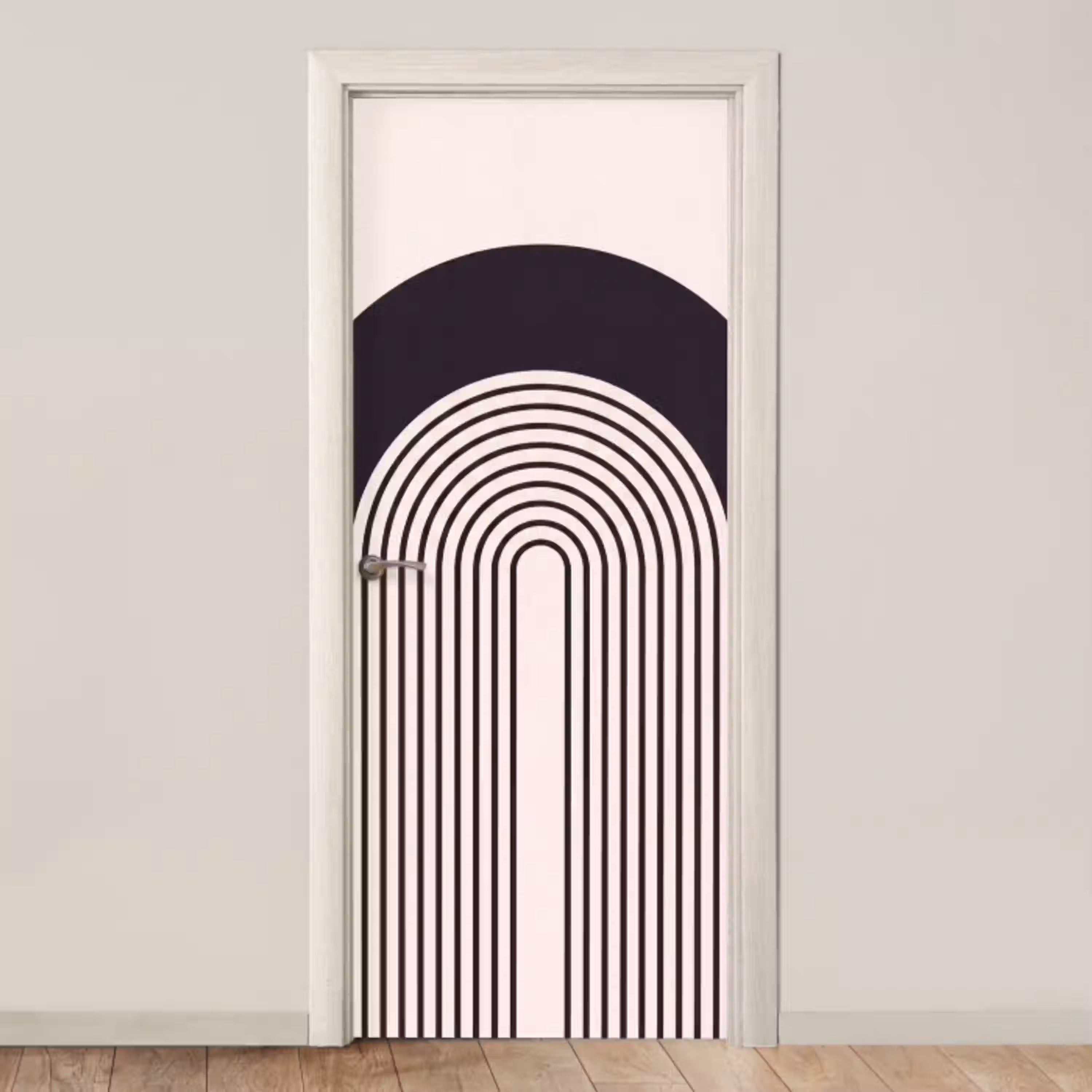 Abstract - Boog - Modern deurposter klein -3d_beige
