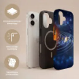 Ruimte - Zonnestelsel - Blauw Toughcase MagSafe Apple iPhone 17 klein -USP_Lagen_NL