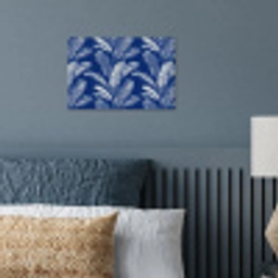 Blad - Palm - Blauw poster papier klein 62 -sfeer2