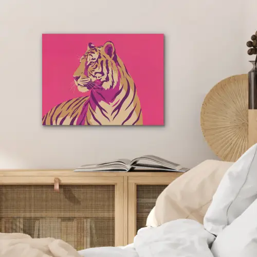 Tijger - Modern - Neon PET vilt klein -sfeer3