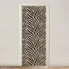 Zebra - Klassiek - Zwart deurposter klein 289 -3d_beige