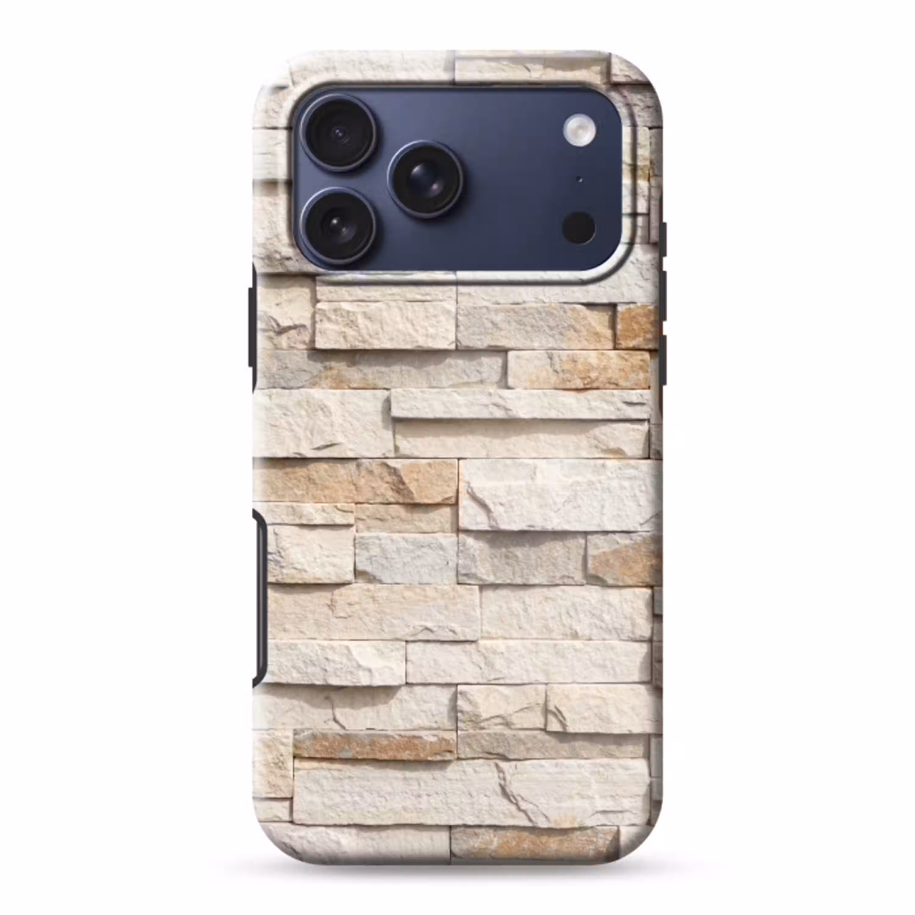 Steen - Muur - Textuur - Rustiek - Beige Toughcase MagSafe Apple iPhone 17 Pro Max klein -3d