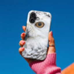 Sneeuwuil - Oog - Wildlife - Wit Toughcase MagSafe Apple iPhone 17 klein -Sfeer1V