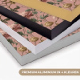 Bloemen - Klassiek - Roze Textielframe zwart klein 947 -USP_kleurenNL