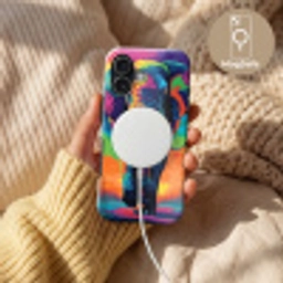Olifant - Kleurrijk - Lucht - Abstract Toughcase MagSafe Apple iPhone 17 klein -USP_MagsafeV