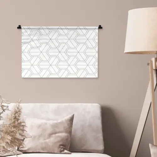 Design - Geometrie - Patroon - Lijn Wandkleed katoen klein 269 -sfeer4