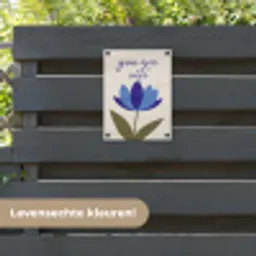 Korenbloem - Valentijn - Bloem - Blauw tuinposter los doek klein -sfeer3
