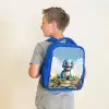 Darius Dino Kinderrugzak - Blauw middel -sfeer2