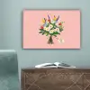 Bloemen - Lint - Kaartje canvas 2cm klein -sfeer4