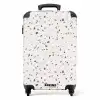 Terrazzo patroon veelkleurig grijs NBS - Handbagage koffer - Kinderen Unisex middel -productfoto_recht