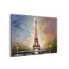 Eiffeltoren - Schilderij - Olieverf - Parijs aluminium wit klein -3d
