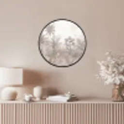 Jungle - Tropisch - Natuur -Vintage - Beige Fotolijst rond zonder passe partout klein -sfeer3