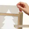 Japandi - Kerstboom - Beige - Kerstversiering Light Box met kabel (Wandlamp) klein -USP_websiteprintNL