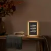 Vissen - Goud - Zwart Light Box met kabel (Tafellamp) klein -sfeer4