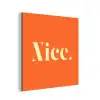 Oranje - Gebroken wit - Nice aluminium wit klein -3d