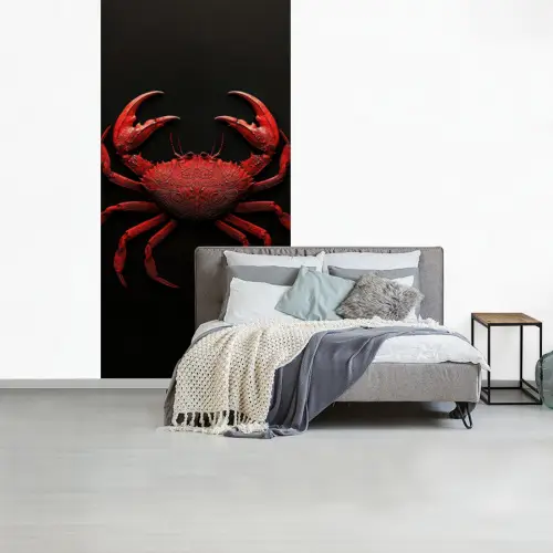 Krab - Rood - Vissen - Schaaldieren fotobehang vinyl groot -slaapkamer
